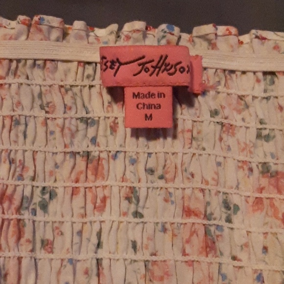 Vintage Betsey Johnson Floral Pink Corset Top - Picture 2 of 5